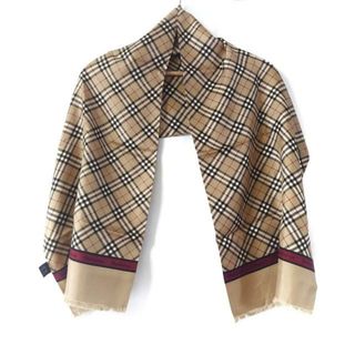 Burberry's(バーバリーズ) スカーフ  美品  - ブラウン×ベージュ×マルチ シルク(バンダナ/スカーフ)