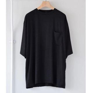 [COMOLI] コモリ サマーウール 半袖Tシャツ(CHARCOAL)  2