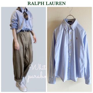 Ralph Lauren - ラルフローレン クラシックフィット オックスフォード BD シャツ 6 サックス