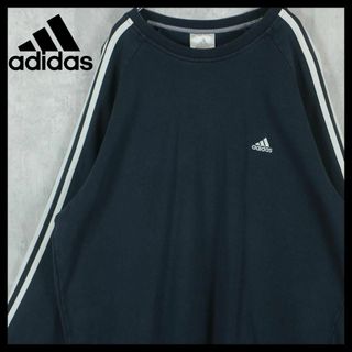 adidas - 【希少】アディダス スウェット トルコ製 サイドライン 刺繍ロゴ ワンポイント