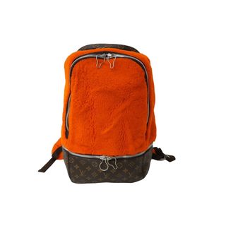 ルイヴィトン(LOUIS VUITTON)のLOUIS VUITTON ルイヴィトン マークニューソン M40277 リュック ムートン オレンジ モノグラム ブラウン 中古 64269(リュック/バックパック)