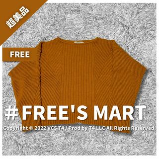 FREE'S MART - 【超美品】フリーズマート ニット 長袖 FREE オレンジ ショート丈 レーヨン