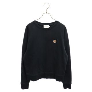 MAISON KITSUNE' - MAISON KITSUNE メゾンキツネ Fox Patch フォックスワッペン クルーネックスウェットシャツ トレーナー AW00303KM0001 ブラック