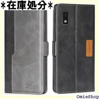 For AQUOS Wish 3ケース 手帳型 Wis A ク+グレー 1080(その他)