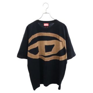 ディーゼル(DIESEL)のDIESEL ディーゼル T-BOXT-BLEACH ブリーチ オーバルD 半袖Tシャツ ブラック/ブラウン A14872(Tシャツ/カットソー(半袖/袖なし))