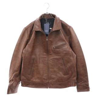 ROBERT CAVANI ロベルトカバーニ COWHIDE カウハイド レザージャケット シングル ブルゾン ブラウン K39‐023052(フライトジャケット)