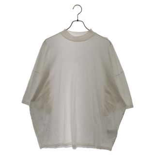 ジルサンダー(Jil Sander)のJIL SANDER ジルサンダー モックネック コットン オーバーサイズ 半袖Tシャツ カットソー ホワイト KK JN ZN 0004(Tシャツ/カットソー(半袖/袖なし))