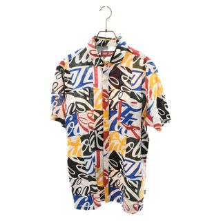 KITH キス ×COCA-COLA HAWAIIAN BUTTON-UP コカ コーラ 総柄 リネン混 半袖 ハワイアンシャツ マルチ(シャツ)