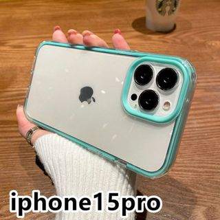 iphone15proケース カーバーおしゃれ ブルー 6(iPhoneケース)