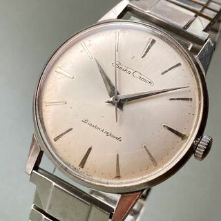 セイコー(SEIKO)の【動作品】セイコー クラウン 腕時計 1962年 昭和37年 手巻き メンズ(腕時計(アナログ))