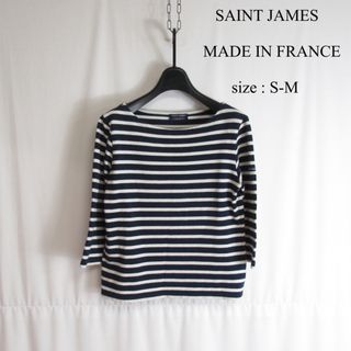 セントジェームス(SAINT JAMES)のSAINT JAMES ボーダー カットソー Tシャツ フランス製 ７分袖(Tシャツ(半袖/袖なし))