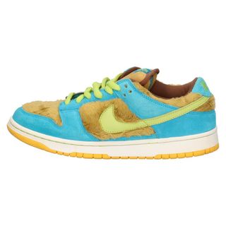 ナイキ(NIKE)のNIKE ナイキ 【鑑賞用 2006年製】×MEDICOM TOY DUNK LOW PREMIUM SB 3BEAR LIGHT 3ベアーズパック アンバー/グラスホッパー ローカットスニーカー US9.5/27.5cm 313170-731(スニーカー)