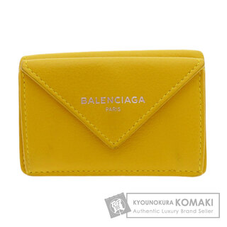 バレンシアガ(Balenciaga)のBALENCIAGA 391446 コンパクトウォレット ペーパー 二つ折り財布（小銭入れあり） カーフ レディース(財布)
