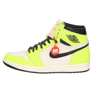 ナイキ(NIKE)のNIKE ナイキ AIR JORDAN1 HIGH OG VOLT エアジョーダン1 ボルト ハイカットスニーカー ホワイト/イエロー US11/29cm 555088-702(スニーカー)