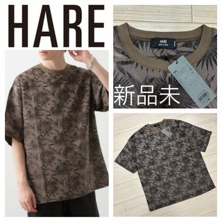 新品未■HARE ハレ■ボタニカル ジャガード ビッグシルエット カットソー M