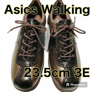 アシックスウォーキング(ASICS WALKING)の[アシックスウォーキング] ウォーキングシューズ 23.5cm ファスナー 茶色(その他)