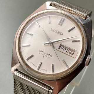 セイコー(SEIKO)の【動作品】セイコー SEIKO ロードマチック 腕時計 自動巻き 男性 シルバー(腕時計(アナログ))