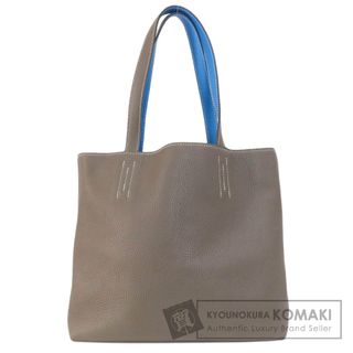 エルメス(Hermes)のHERMES ドゥブルセンス28 グレー ブルー トートバッグ トリヨン レディース(トートバッグ)