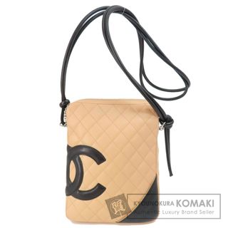 シャネル(CHANEL)のCHANEL カンボンライン シルバー金具 ショルダーバッグ カーフ レディース(ショルダーバッグ)