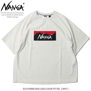 NANGA - NANGA ナンガ　エコハイブリッド　ボックスロゴティー　Tシャツ　ホワイト　白