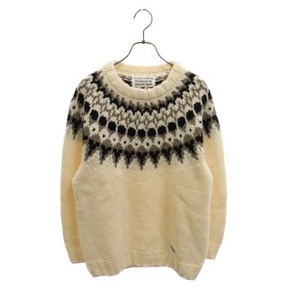 WACKO MARIA ワコマリア 16AW NORDIC SWEATER ノルディック柄 クルーネック ウールニットセーター アイボリー 16FW-WMK-KN12