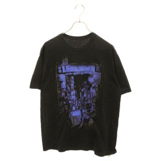 s'yte サイト 思い出横丁 グラフィックプリント 半袖Tシャツ カットソー ブラック/ブルー UJ-T24-006(Tシャツ/カットソー(半袖/袖なし))