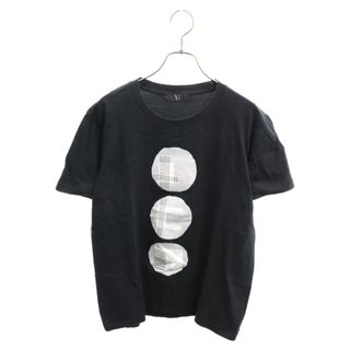 ワイズ(Y's)のY's ワイズ フロントグラフィックプリント 半袖Tシャツ カットソー ブラック YD-T53-024 レディース(Tシャツ(半袖/袖なし))