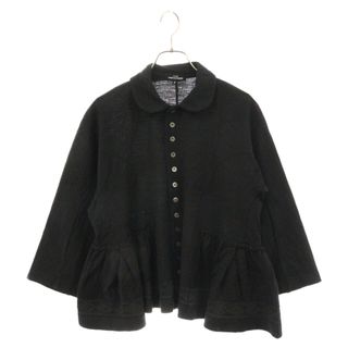 コムデギャルソン(COMME des GARCONS)のtricot COMME des GARCONS トリコ コム デ ギャルソン 16AW メニーボタン ウールニット ギャザーフリル 長袖シャツ ブラウス レディース ブラック TR-T017(シャツ/ブラウス(長袖/七分))