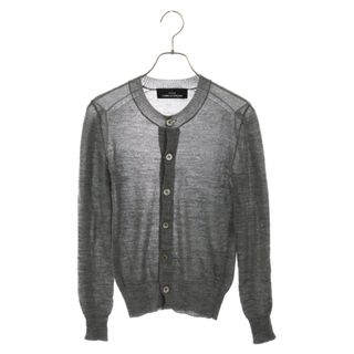 コムデギャルソン(COMME des GARCONS)のtricot COMME des GARCONS トリコ コム デ ギャルソン 11SS ウールニット シェルボタン カーディガン グレー TG-N005 レディース(カーディガン)