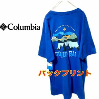 コロンビア(Columbia)の新品★Columbia SPORTSWEAR コロンビア Tシャツ L 青(Tシャツ/カットソー(半袖/袖なし))