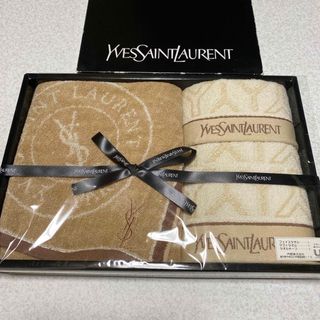 イヴサンローラン(Yves Saint Laurent)のイブサンローラン　タオルセット　フェイスタオル他　箱あり　未使用　送料込み(タオル/バス用品)