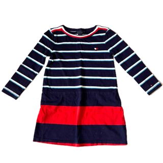 トミーヒルフィガー(TOMMY HILFIGER)の美品　トミーヒルフィガー  長袖　ワンピース　3T(ワンピース)