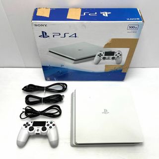 動作確認済 PS4本体 薄型 CUH-2000A 500GB ホワイト(家庭用ゲーム機本体)