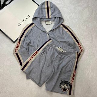 美品 GUCCI テクニカルストライプ セットアップ　スウェット オーバーサイズ