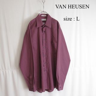 VAN HEUSEN オーバーサイズ ロングスリーブ 長袖 シャツ トップス