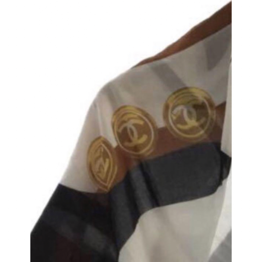 CHANEL シャネル 超大判ストール ココマーク 激レア ショール CHANEL シャネル 超大判ストール ココマーク 激レア ショール