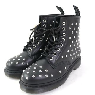 Dr.Martens - 未使用品☆Dr.Martens ドクターマーチン 27040001 1460 STUD スタッズ付 8ホール レースアップブーツ レザー ショートブーツ ブラック シルバー UK5 箱付き レディース