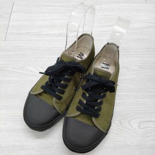 エムエイチエル(MHL.)のMHL. 595-0170503 ARMY SHOES サイズ24.0cm ローカット スニーカー カーキ ブラック レディース エムエイチエル【中古】4-0518G◎(スニーカー)