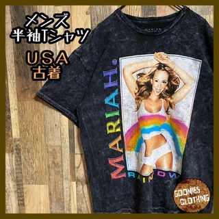 アーティスト マライヤ・キャリー 音楽 歌手 メンズ USA古着 半袖 Tシャツ(Tシャツ/カットソー(半袖/袖なし))