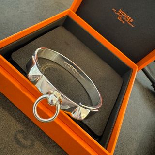 エルメス(Hermes)のHERMESエルメスコリエドシアンPMブレスレットバングルシルバー(ブレスレット/バングル)