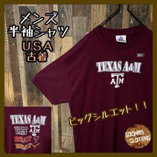 パープル チームロゴ オーバーサイズ XL メンズ USA古着 半袖 Tシャツ(Tシャツ/カットソー(半袖/袖なし))