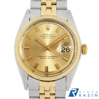 ロレックス(ROLEX)のロレックス デイトジャスト 1601 シャンパン ワイドボーイ 27番 メンズ アンティーク 腕時計(腕時計(アナログ))