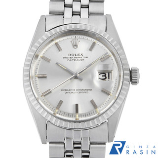 ROLEX - ロレックス デイトジャスト 1603 シルバー バー 10番 メンズ アンティーク 腕時計