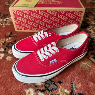 ヴァンズ(VANS)の【新品未使用】VANS AUTHENTIC 44DX 26cmアナハイム 赤(スニーカー)