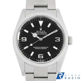 ロレックス(ROLEX)のロレックス エクスプローラーI 114270 ブラック D番 メンズ 中古 腕時計(腕時計(アナログ))
