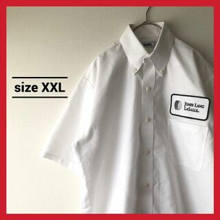 90s 古着 CiNTAS BD半袖シャツ オーバーサイズ 白シャツ 2XL (シャツ)