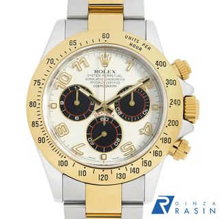 ロレックス(ROLEX)のロレックス デイトナ 116523 ホワイト×ブラック アラビア D番 メンズ 中古 腕時計(腕時計(アナログ))