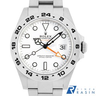 ロレックス(ROLEX)のロレックス エクスプローラーII 216570 ホワイト ランダム番 メンズ 中古 腕時計(腕時計(アナログ))