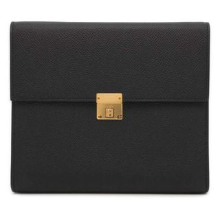 エルメス(Hermes)のエルメス 財布 クリック16 ブラック/ゴールド金具 ヴォーエプソン Y刻印 HERMES ポシェット 黒(財布)