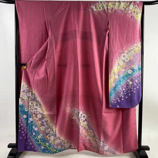 振袖 身丈162cm 裄丈66.5cm 正絹 名品 【中古】(着物)